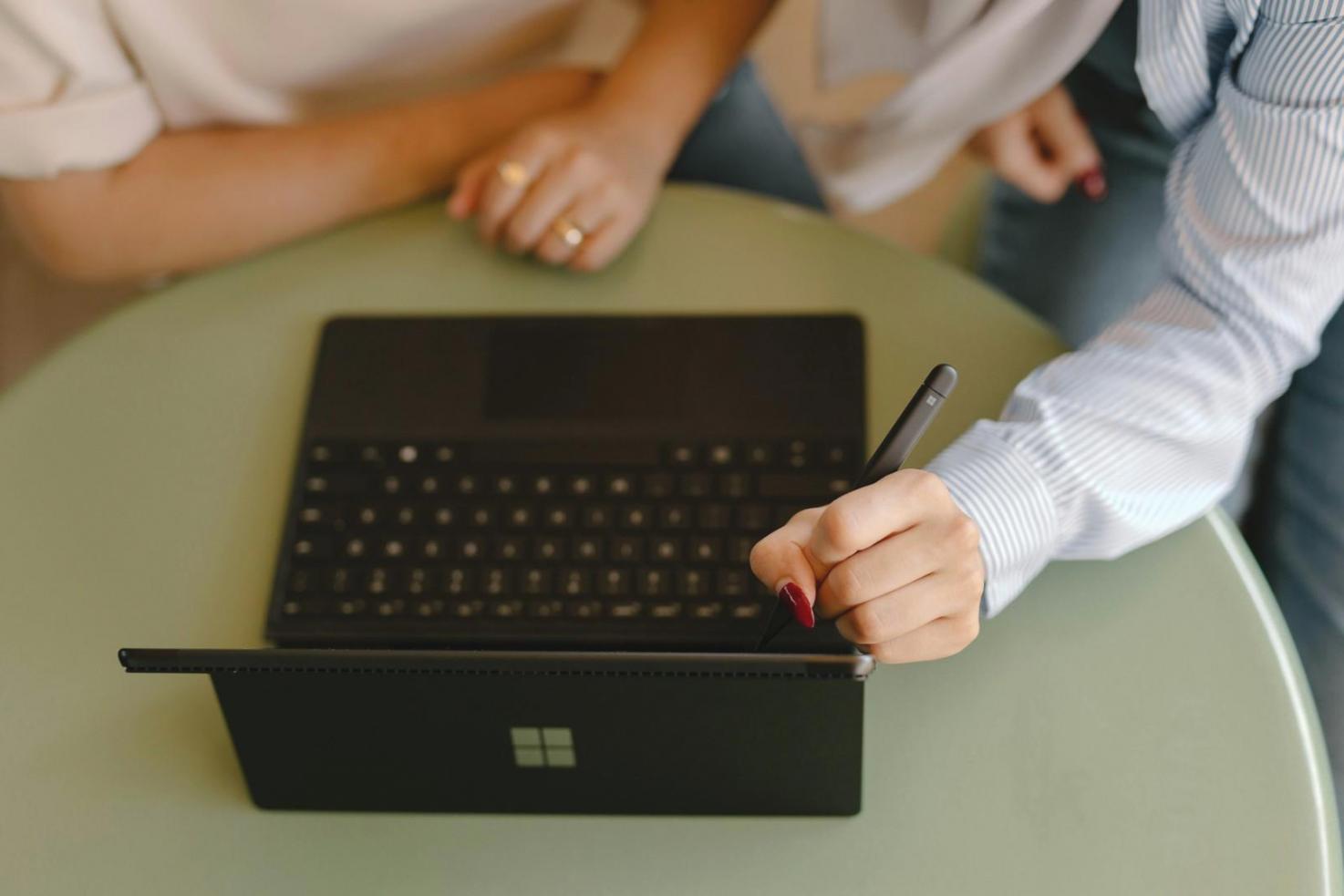 Team collaborating on financial analysis